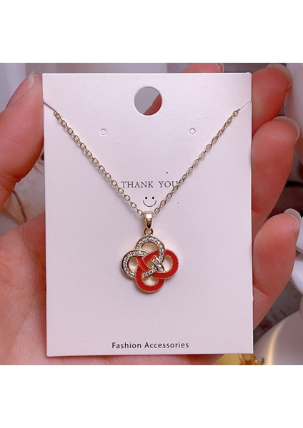 Yeni Avrupa ve Amerika Birleşik Devletleri Noel Serisi Kolye Kadın Basit Yeni Iş Tatil Elemanları Mikro-Kabuklu Yağ Damlası Kolye (Yurt Dışından)