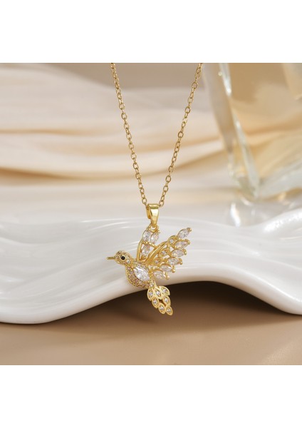 Yeni Bakır Kaplama Mikro-Set Zirkon Metin Tasarımı Moda Basit ve Çok Yönlü Kolye Ucu Kolye (Yurt Dışından)