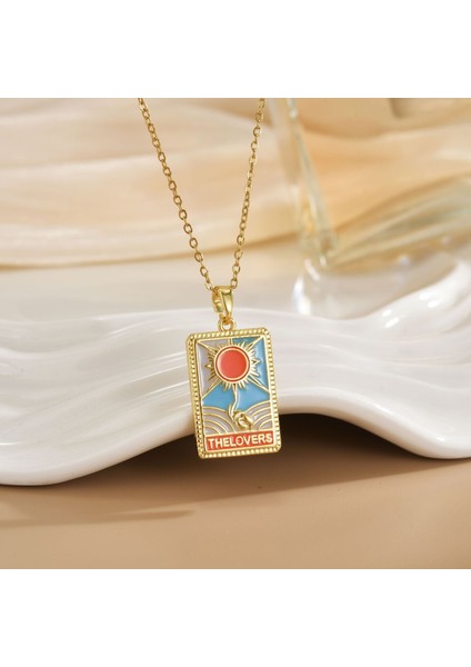 Yeni Avrupa ve Amerika Birleşik Devletleri Noel Serisi Kolye Kadın Basit Yeni Iş Tatil Elemanları Mikro-Kabuklu Yağ Damlası Kolye (Yurt Dışından)