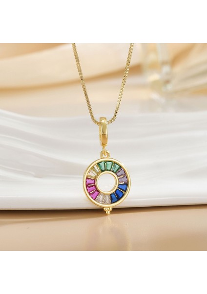 Yeni Çelik Köprücük Kemiği Zinciri Dönen Kolye Kolye Kadın Basit Yüz Aksesuarlı Hafif Lüks (Yurt Dışından)