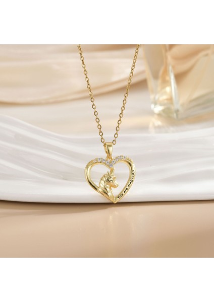 Yeni Avrupa ve Amerika Birleşik Devletleri Moda Lüks Niş Mücevher Deniz Dünyası Kolye Bakır Kaplama 18K Kolye Titanyum Çelik Köprücük Kemiği Zinciri (Yurt Dışından)