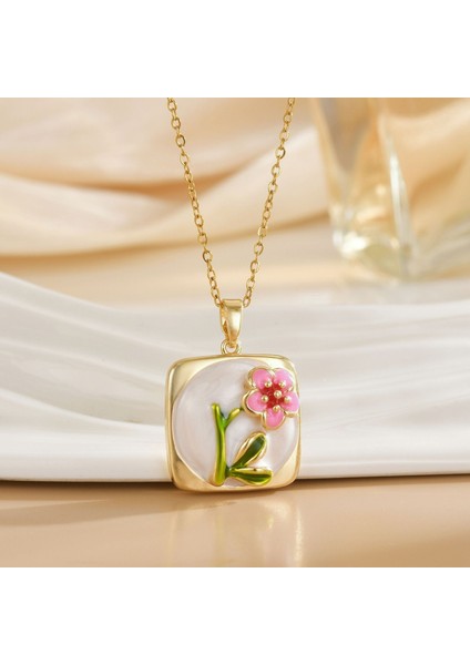 Yeni Özel Titanyum Çelik Köprücük Kemiği Zinciri Geometrik Tasarım Kolye Kadın Kolye Işık Lüks Niş Yüksek Kaliteli Aksesuarlar (Yurt Dışından)