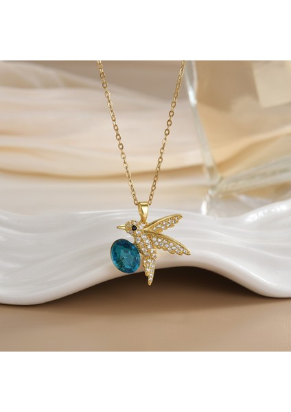 Yeni Bakır Kaplama Mikro-Set Zirkon Metin Tasarımı Moda Basit ve Çok Yönlü Kolye Ucu Kolye (Yurt Dışından)