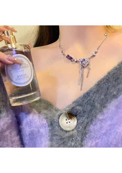 Yeni Çin Zen Uzun Bronz Tüy Kolye Vintage Bohem Etnik Tarzı Çift Jumper Giyim Uzun Aksesuarlar (Yurt Dışından)