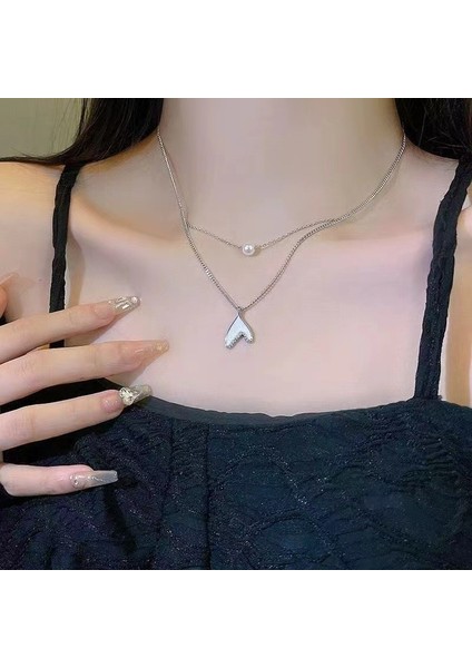 Yeni Kolye Kadın Niş Aksesuarları Baharatlı Kız Tatlı Serin Köprücük Kemiği Zinciri Kazak Kazak Zinciri Yüz Üst Düzey Süslemeler Duygusu ile (Yurt Dışından)