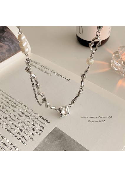 Yeni Perçin Metal Deri Yaka Crockpunk Aşk Kız Kültür Niş Kolye (Yurt Dışından)