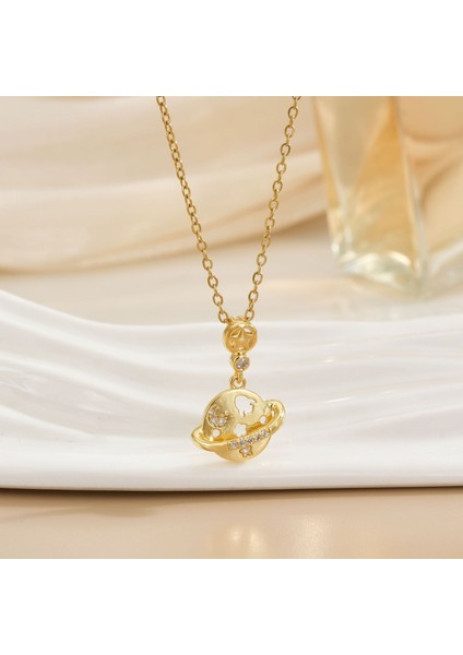 Yeni Kıdemli Işık Duygusu Lüks Titanyum Çelik Kolye Kadın Niş Tasarım Baharatlı Kız Inci Köprücük Kemiği Zinciri Moda Yüz Aksesuarları ile (Yurt Dışından)