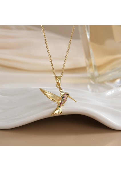 Yeni Bakır Kaplama Mikro-Set Zirkon Metin Tasarımı Moda Basit ve Çok Yönlü Kolye Ucu Kolye (Yurt Dışından)