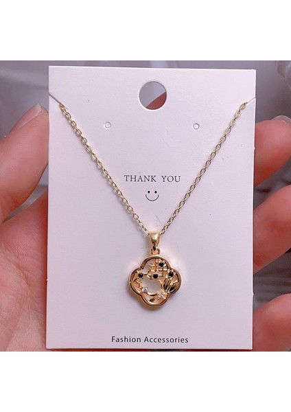 Yeni Avrupa ve Amerika Birleşik Devletleri Noel Serisi Kolye Kadın Basit Yeni Iş Tatil Elemanları Mikro-Kabuklu Yağ Damlası Kolye (Yurt Dışından)