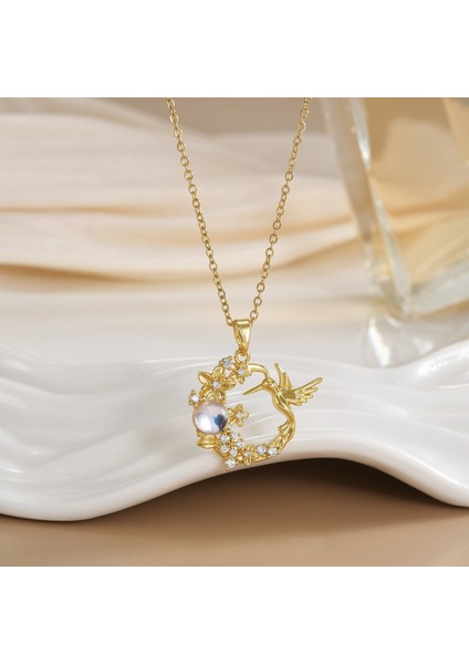 Yeni Bakır Kaplama Mikro-Set Zirkon Metin Tasarımı Moda Basit ve Çok Yönlü Kolye Ucu Kolye (Yurt Dışından)