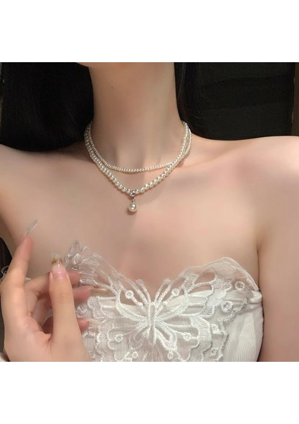 Yeni Ekleme Japonya ve Güney Kore Kolye Tasarım Duygusu Gelişmiş Hafif Lüks Niş Köprücük Kemiği Zinciri, Kadın Kolye (Yurt Dışından)