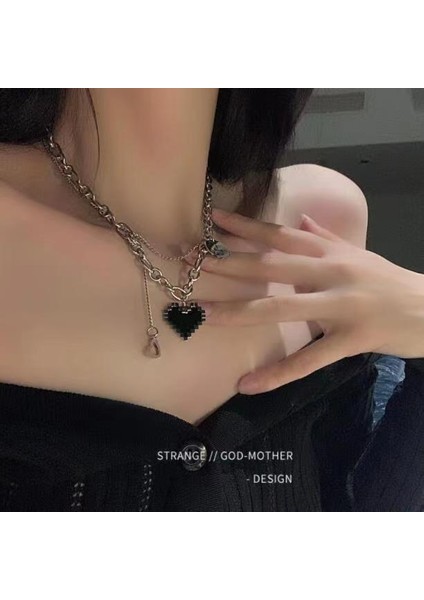 Yeni Kolye Niş Tasarım Birinci Sınıf Mizaç Duygusu Basit Köprücük Kemiği Zinciri Çok Yönlü Basit Hafif Lüks Kolye (Yurt Dışından)