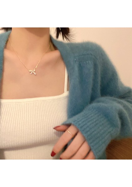 Yeni Kolye Niş Tasarım Birinci Sınıf Mizaç Duygusu Basit Köprücük Kemiği Zinciri Çok Yönlü Basit Hafif Lüks Kolye (Yurt Dışından)