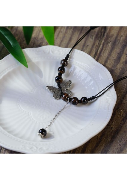 Yeni Retro Bohem Kolye Hong Kong Tadı Seramik Kolye Kolye Kadın Yeni Etnik Kolye Uzun Bölüm (Yurt Dışından)