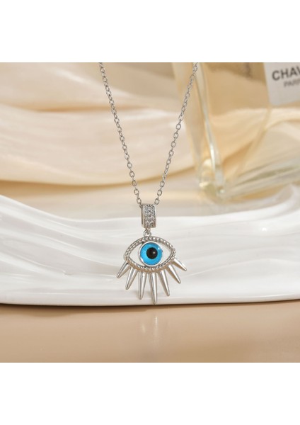 Yeni Kıdemli Işık Duygusu Lüks Titanyum Çelik Kolye Kadın Niş Tasarım Baharatlı Kız Inci Köprücük Kemiği Zinciri Moda Yüz Aksesuarları ile (Yurt Dışından)