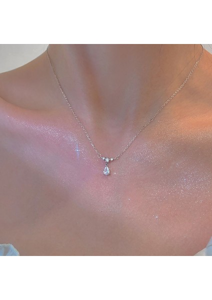 Yeni Kolye Niş Tasarım Birinci Sınıf Mizaç Duygusu Basit Köprücük Kemiği Zinciri Çok Yönlü Basit Hafif Lüks Kolye (Yurt Dışından)