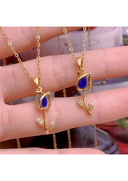 Yeni Bakır Kaplama Mikro-Set Zirkon Metin Tasarımı Moda Basit ve Çok Yönlü Kolye Ucu Kolye (Yurt Dışından)