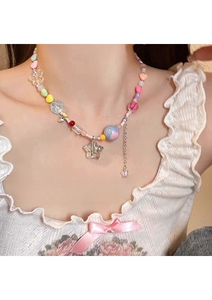 Yeni Ekleme Japonya ve Güney Kore Kolye Tasarım Duygusu Gelişmiş Hafif Lüks Niş Köprücük Kemiği Zinciri, Kadın Kolye (Yurt Dışından)