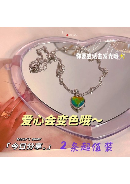 Yeni Kolye Niş Tasarım Birinci Sınıf Mizaç Duygusu Basit Köprücük Kemiği Zinciri Çok Yönlü Basit Hafif Lüks Kolye (Yurt Dışından)