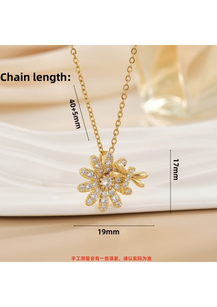 Yeni Basit Kakma Zirkonya Yay Kolye Kadın Basit Yüksek Sınıf Mücevher Duygusu Titanyum Çelik Renk Kaybetmez (Yurt Dışından)