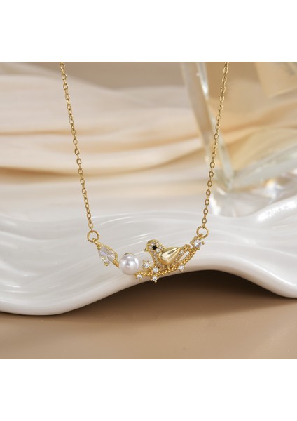 Yeni Bakır Kaplama Mikro-Set Zirkon Metin Tasarımı Moda Basit ve Çok Yönlü Kolye Ucu Kolye (Yurt Dışından)