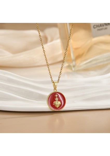 Yeni Avrupa ve Amerika Birleşik Devletleri Noel Serisi Kolye Kadın Basit Yeni Iş Tatil Elemanları Mikro-Kabuklu Yağ Damlası Kolye (Yurt Dışından)