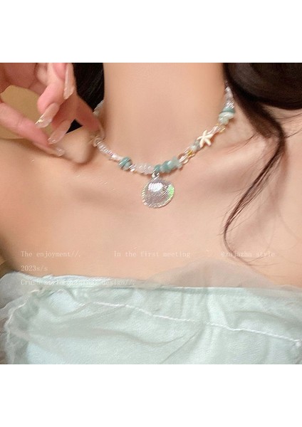 Yeni Ekleme Japonya ve Güney Kore Kolye Tasarım Duygusu Gelişmiş Hafif Lüks Niş Köprücük Kemiği Zinciri, Kadın Kolye (Yurt Dışından)