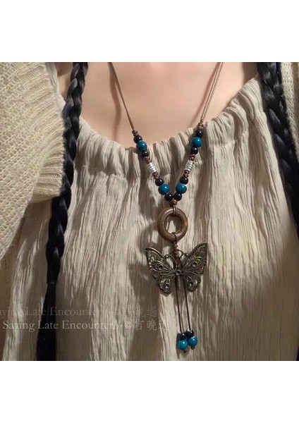 Yeni Kolye Niş Tasarım Birinci Sınıf Mizaç Duygusu Basit Köprücük Kemiği Zinciri Çok Yönlü Basit Hafif Lüks Kolye (Yurt Dışından)