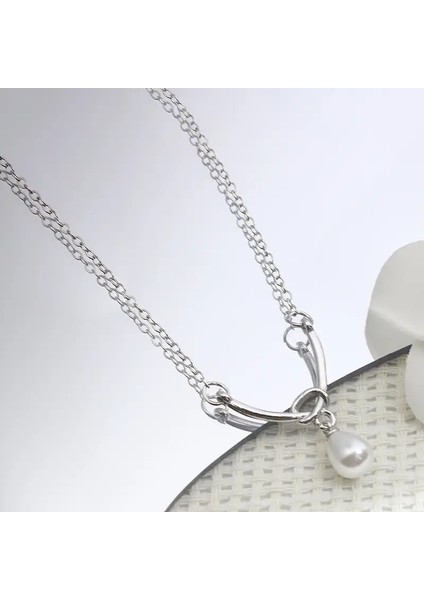 Yeni Kolye Kadın Niş Aksesuarları Baharatlı Kız Tatlı Serin Köprücük Kemiği Zinciri Kazak Kazak Zinciri Yüz Üst Düzey Süslemeler Duygusu ile (Yurt Dışından)