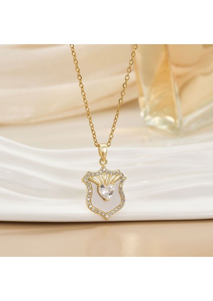 Yeni Kıdemli Işık Duygusu Lüks Titanyum Çelik Kolye Kadın Niş Tasarım Baharatlı Kız Inci Köprücük Kemiği Zinciri Moda Yüz Aksesuarları ile (Yurt Dışından)