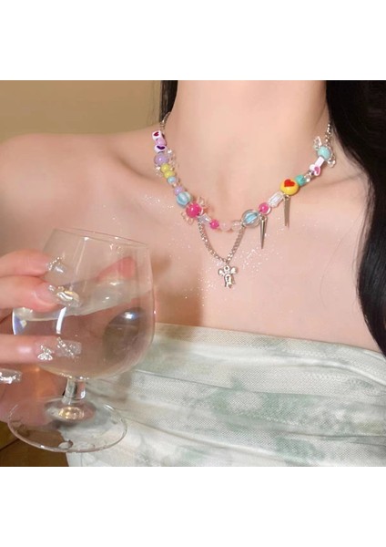 Yeni Ekleme Japonya ve Güney Kore Kolye Tasarım Duygusu Gelişmiş Hafif Lüks Niş Köprücük Kemiği Zinciri, Kadın Kolye (Yurt Dışından)