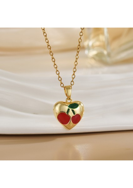 Yeni Basit Kakma Zirkonya Yay Kolye Kadın Basit Yüksek Sınıf Mücevher Duygusu Titanyum Çelik Renk Kaybetmez (Yurt Dışından)