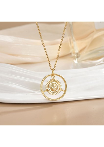 Yeni Basit Kakma Zirkonya Yay Kolye Kadın Basit Yüksek Sınıf Mücevher Duygusu Titanyum Çelik Renk Kaybetmez (Yurt Dışından)