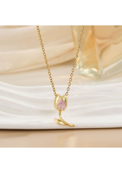 Yeni Kıdemli Işık Duygusu Lüks Titanyum Çelik Kolye Kadın Niş Tasarım Baharatlı Kız Inci Köprücük Kemiği Zinciri Moda Yüz Aksesuarları ile (Yurt Dışından)