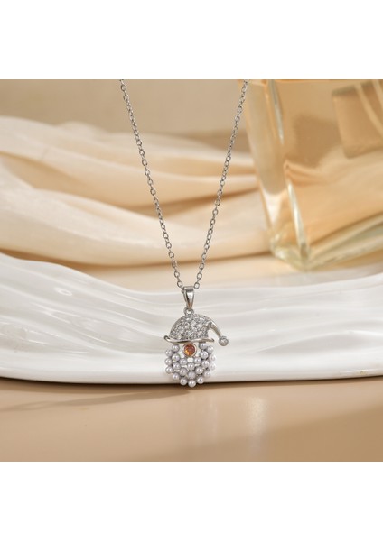 Yeni Titanyum Çelik Premium Niş Tasarım Kolye Duygusu Gelgit Modası Basit Mizaç Rengini Kaybetmez Köprücük Kemiği Zinciri (Yurt Dışından)