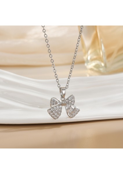 Yeni Titanyum Çelik Premium Niş Tasarım Kolye Duygusu Gelgit Modası Basit Mizaç Rengini Kaybetmez Köprücük Kemiği Zinciri (Yurt Dışından)