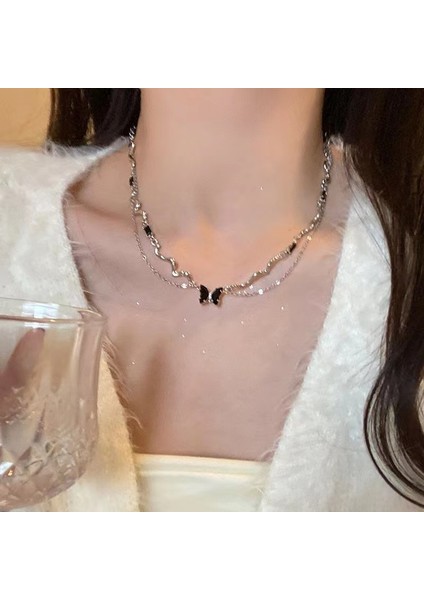 Yeni Kolye Niş Tasarım Birinci Sınıf Mizaç Duygusu Basit Köprücük Kemiği Zinciri Çok Yönlü Basit Hafif Lüks Kolye (Yurt Dışından)