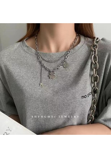 Yeni Kolye Niş Tasarım Birinci Sınıf Mizaç Duygusu Basit Köprücük Kemiği Zinciri Çok Yönlü Basit Hafif Lüks Kolye (Yurt Dışından)