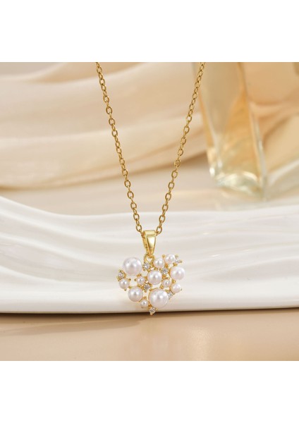 Yeni Titanyum Çelik Premium Niş Tasarım Kolye Duygusu Gelgit Modası Basit Mizaç Rengini Kaybetmez Köprücük Kemiği Zinciri (Yurt Dışından)