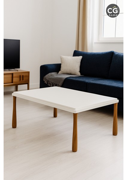 Alvin Bohem Sehpa Orta Sehpa Ahşap Lake Boya