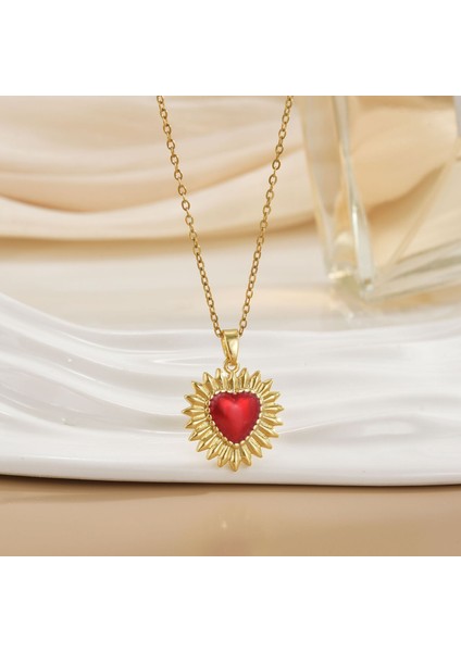 Yeni Titanyum Çelik Premium Niş Tasarım Kolye Duygusu Gelgit Modası Basit Mizaç Rengini Kaybetmez Köprücük Kemiği Zinciri (Yurt Dışından)