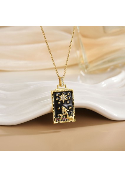 Yeni Avrupa ve Amerika Birleşik Devletleri Noel Serisi Kolye Kadın Basit Yeni Iş Tatil Elemanları Mikro-Kabuklu Yağ Damlası Kolye (Yurt Dışından)