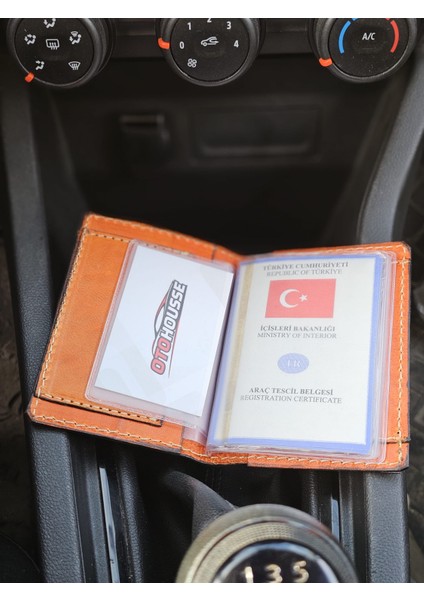 Hakiki Deri Ruhsatlık Erkek Kadın Cüzdan