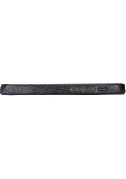 Apple iPhone 12 Mini Uyumlu Deri Arka Kapak Rock Rst1 Siyah fırsatları