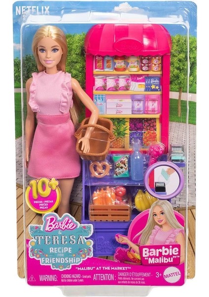 JCT05 Malibu Market Barbie ve Oyun Seti Barbie And Teresa Recipe For Friendship