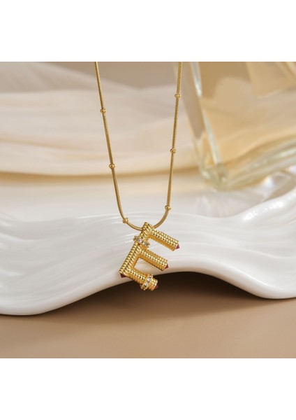 Yeni Avrupa ve Amerika Birleşik Devletleri Moda Lüks Niş Mücevher Deniz Dünyası Kolye Bakır Kaplama 18K Kolye Titanyum Çelik Köprücük Kemiği Zinciri (Yurt Dışından)