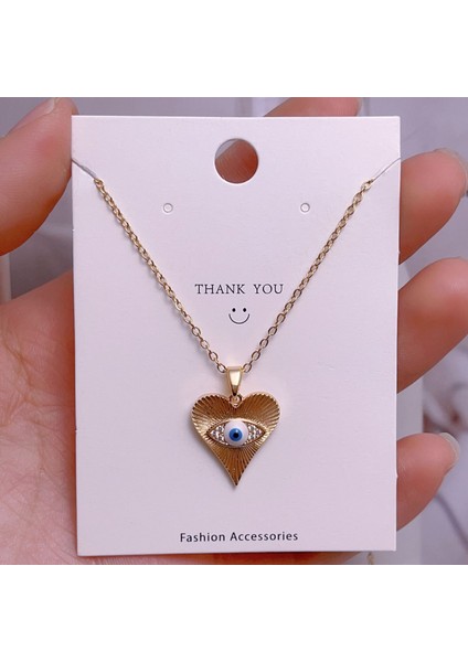 Yeni Çelik Köprücük Kemiği Zinciri Dönen Kolye Kolye Kadın Basit Yüz Aksesuarlı Hafif Lüks (Yurt Dışından)