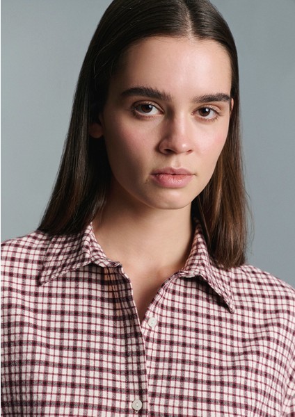 Bordo Ekose Gömlek 1211419-91458 fiyatları