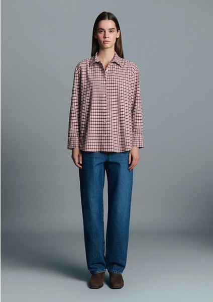 Bordo Ekose Gömlek 1211419-91458 modelleri