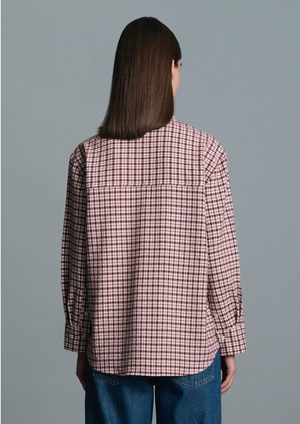 Bordo Ekose Gömlek 1211419-91458 fırsatları